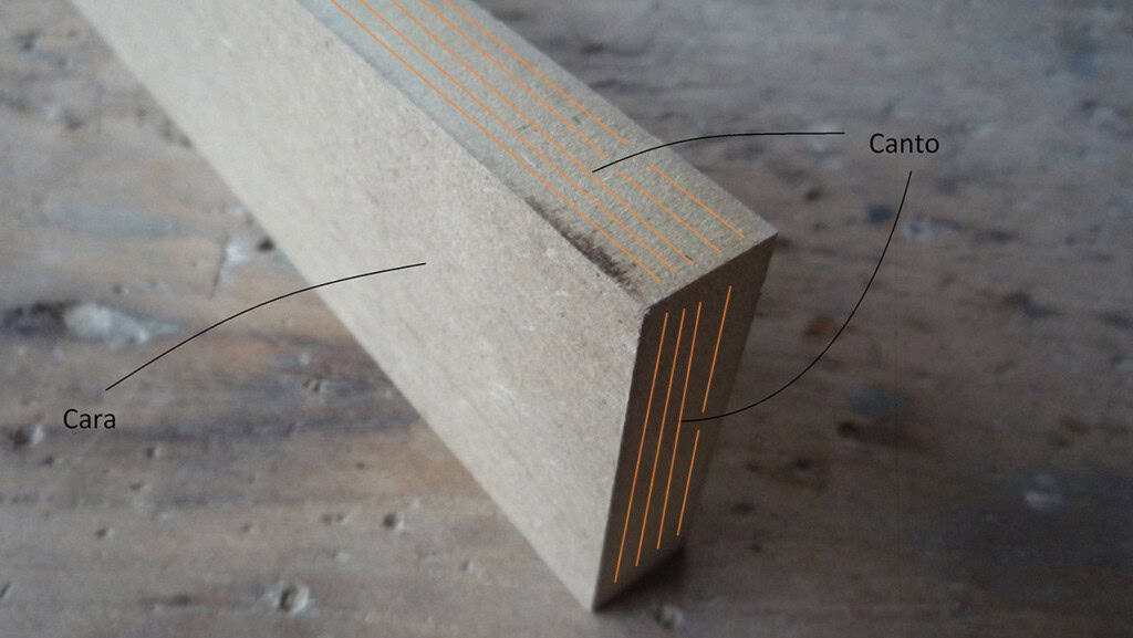 Props en madera. 3- Tablero de fibras (DM) primera parte
