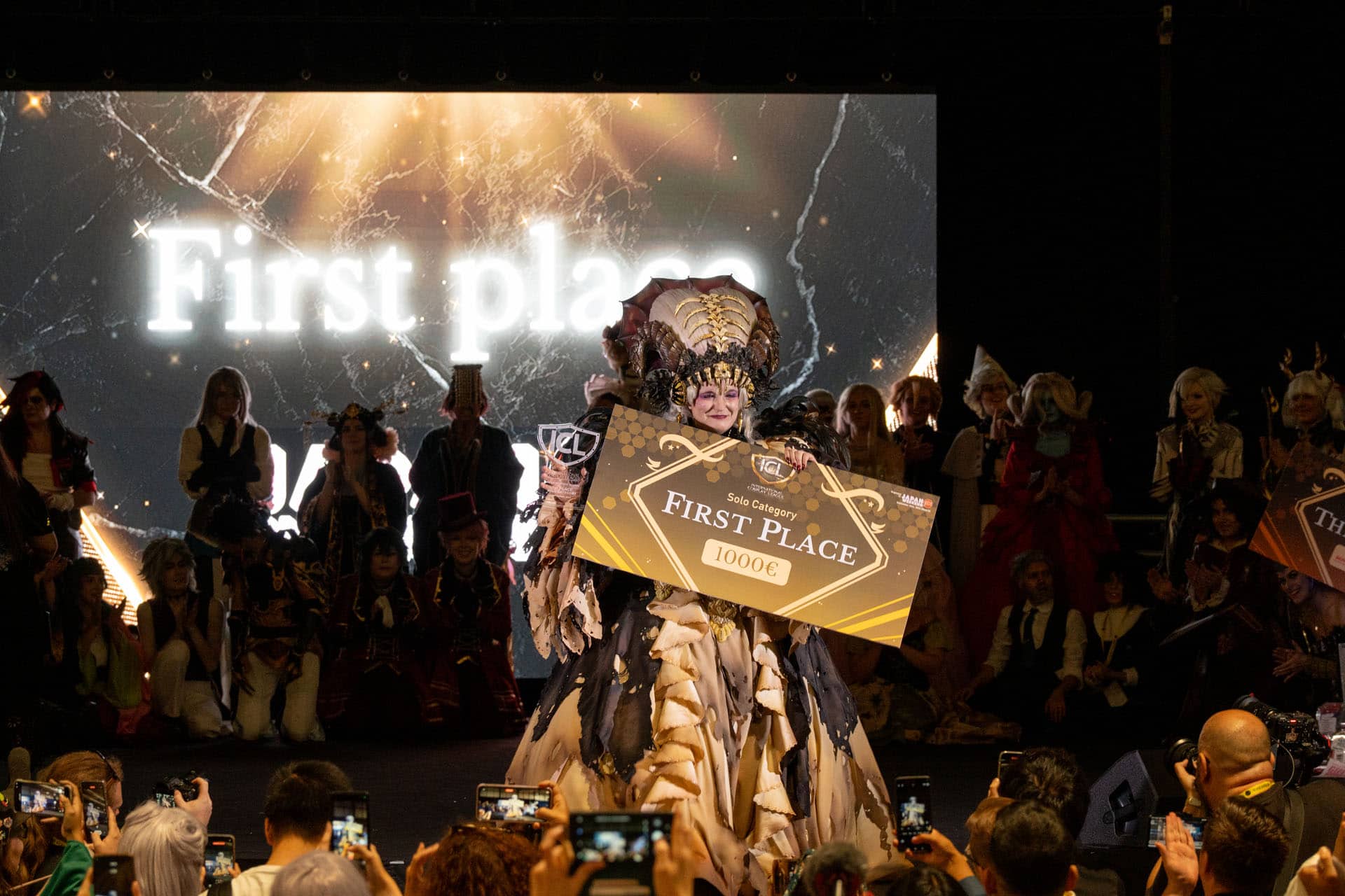 La cosplayer Hermione, representante de España, ganadora de la categoría Solo del International Cosplay League 2025