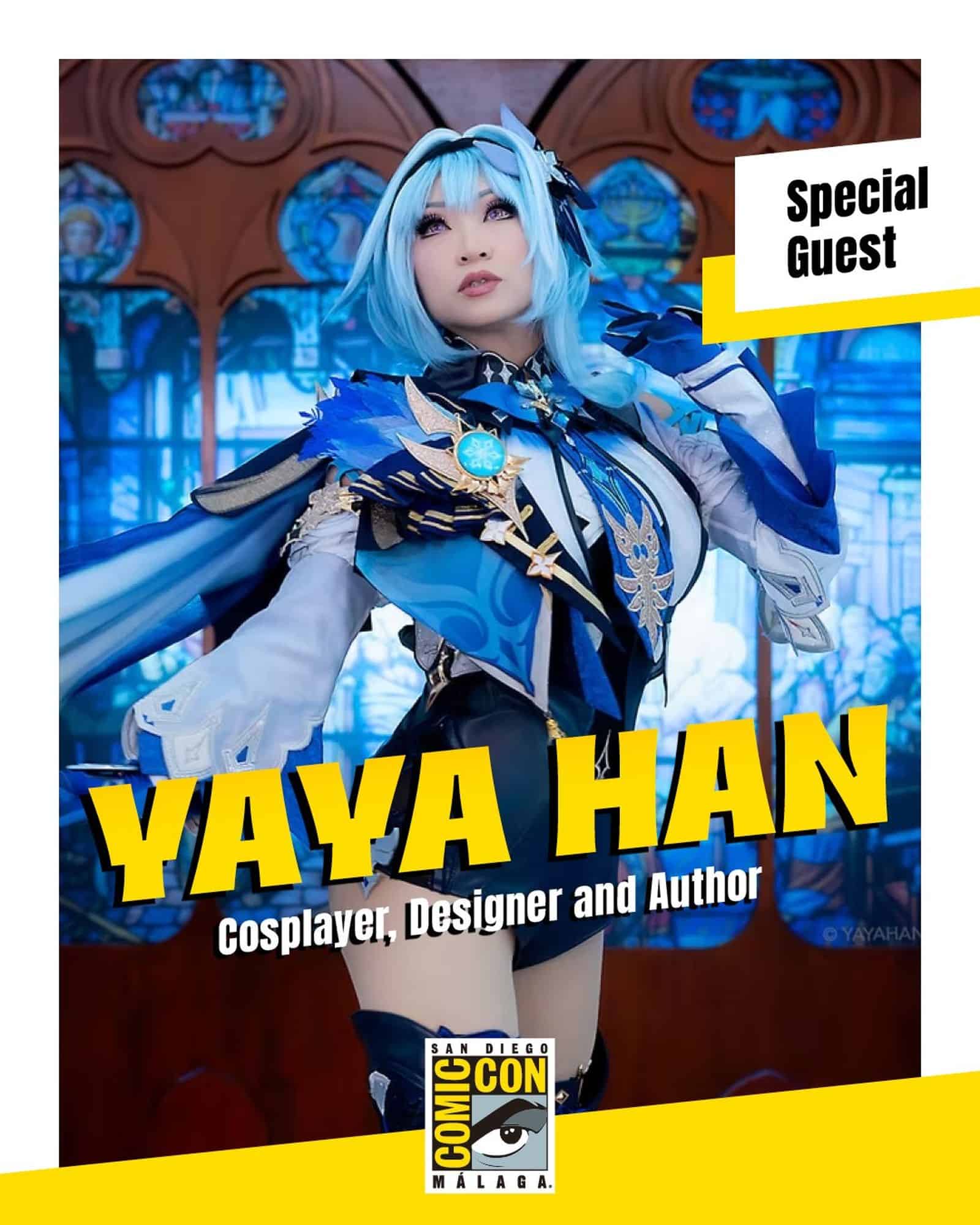 Yaya Han invitada cosplay en la San Diego Comic-Con Málaga 2025