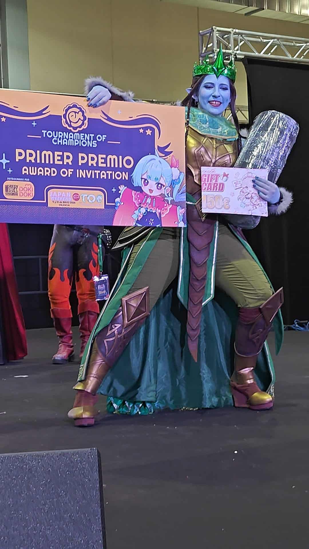 Primer premio cosplay preliminar Tournament of Champions en Japan Weekend Valencia 2026
