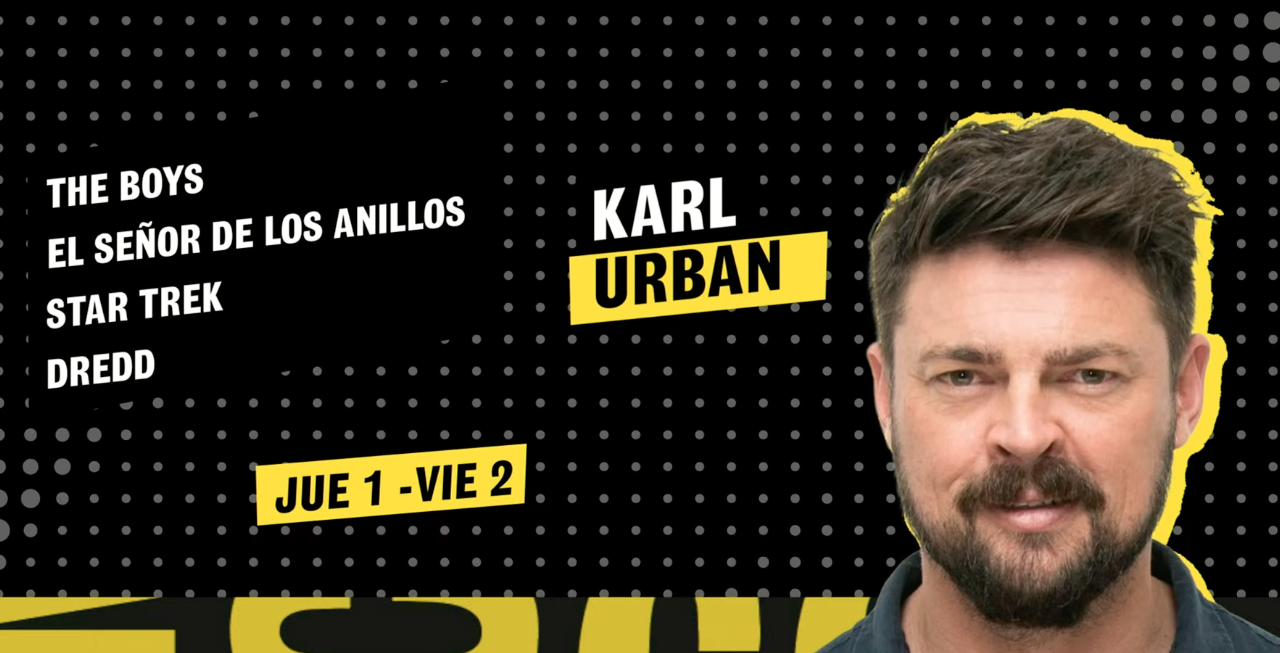 El actor Karl Urban invitado a la San Diego Comic Con Málaga 2026